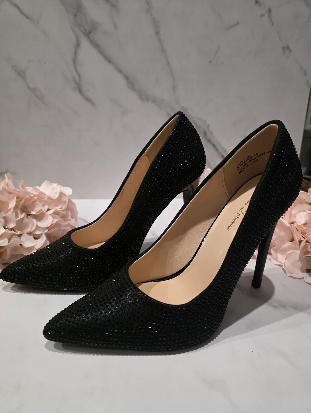 Lauren Lorraine - Black Rhinestone Heels
